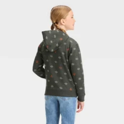 Girls' Halloween Zip-Up Hoodie Sweatshirt - Cat & Jack™
