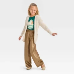 Girls' Dressy Wide Leg Holiday Pants - Cat & Jack™ Metallic Gold -Cat & Jack Sales Store GUEST c1b8985f ed82 4f7a b730 1d3801ecad09