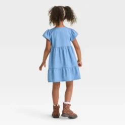 Toddler Girls' Denim Dress - Cat & Jack™ Blue
