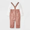 Baby Boys' Jaspe Flannel Suspender Set - Cat & Jack™ Cream -Cat & Jack Sales Store GUEST c23c2eb5 5720 4fab 9a55 82a389788481