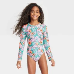 Girls' Floral Print One Piece Swimsuit - Cat & Jack™ -Cat & Jack Sales Store GUEST c3064446 d287 462e 9791 ea3973550310