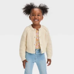 Toddler Girls' Midweight Cardigan - Cat & Jack™ Off-White -Cat & Jack Sales Store GUEST c478ced8 d7d4 41de 9e9b bcbcb79200ff
