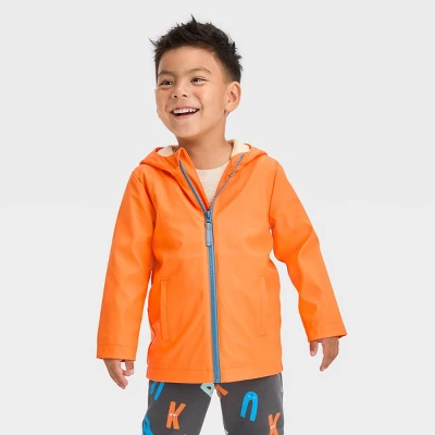 Toddler Tiger Rain Coat - Cat & Jack™ Orange 5 Toddler Tiger Rain Coat - Cat & Jack™ Orange - Image 3