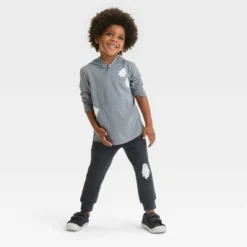 Toddler Boys' Halloween Fleece Long Sleeve Top And Jogger Pants Set - Cat & Jack™ Gray -Cat & Jack Sales Store GUEST d6892b0f f471 4436 8167 b0f64f17c97e