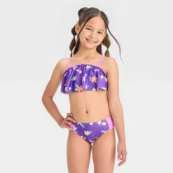 Girls' Simple Tropical Bikini Set - Cat & Jack™ Purple -Cat & Jack Sales Store GUEST df05968f b903 4430 94fb 66a46d19aaf8