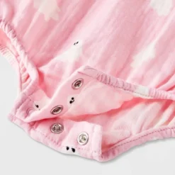 Baby Girls' Ghost Gauze Sleeveless Romper - Cat & Jack™ Light Pink -Cat & Jack Sales Store GUEST e35ca36d 7af1 4696 8d41 1c731c904baa