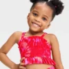 Toddler Girls' Tie-Dye Midkini Set - Cat & Jack™ Red -Cat & Jack Sales Store GUEST e43fcc0c 68dd 46f6 8701 9643ad708d6a