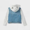 Toddler Girls' Cat Hood Denim Jacket - Cat & Jack™ Medium Wash -Cat & Jack Sales Store GUEST e6d55514 aee3 4a10 9d33 38dc05c1900e