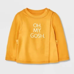 Baby Side Snap Adaptive Long Sleeve T-Shirt - Cat & Jack™ Yellow -Cat & Jack Sales Store GUEST e7d1eaf2 9aa0 4714 b85c e2c2257b7450