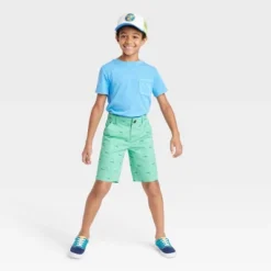 Boys' Flat Front 'At The Knee' Chino Shorts - Cat & Jack™ -Cat & Jack Sales Store GUEST e8e57ebd 4a4e 41d9 8b32 e03a118ee6e9