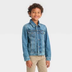 Boys' Long Sleeve Jacket - Cat & Jack™ Medium Wash -Cat & Jack Sales Store GUEST f2d845b3 e093 4746 8e0b 1c2c970d0bf9