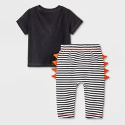 Baby 2pc Milk Monster Top & Bottom Set - Cat & Jack⢠Black