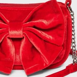 Girls' Velvet Bow Crossbody Bag - Cat & Jack™ Red -Cat & Jack Sales Store GUEST f866ab1b 5616 4456 805e 1ab86af5a9cb