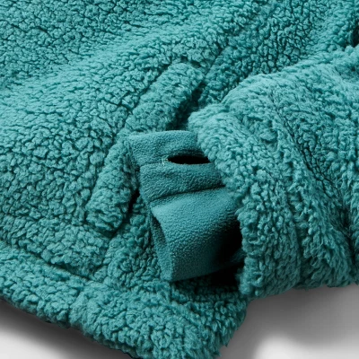 Kids' Adaptive Mock Neck Long Sleeve Fleece Jacket - Cat & Jack™ 4 Kids' Adaptive Mock Neck Long Sleeve Fleece Jacket - Cat & Jack™ - Image 2