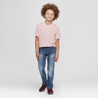 Boys' Straight Fit Stretch Jeans - Cat & Jack™ 4 Boys' Straight Fit Stretch Jeans - Cat & Jack™ - Image 2