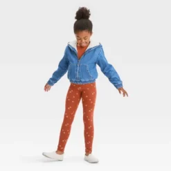 Girls' Hooded Zip-Up Faux Shearling Jean Jacket - Cat & Jack™ Medium Wash -Cat & Jack Sales Store GUEST fdb4ce9b b50b 431f 8add aaafb331f5df