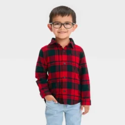 Toddler Boys' Long Sleeve Flannel Shirt - Cat & Jack™ -Cat & Jack Sales Store GUEST fe509d23 b5c8 40bd a60e e820086ca614